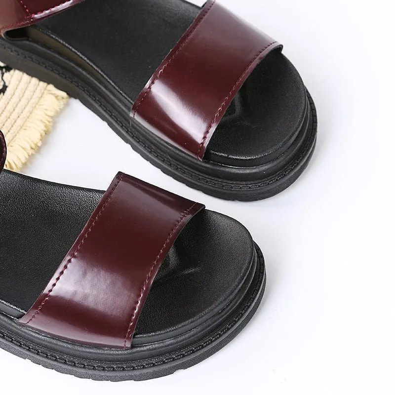 Dual Straps Platform Sandal